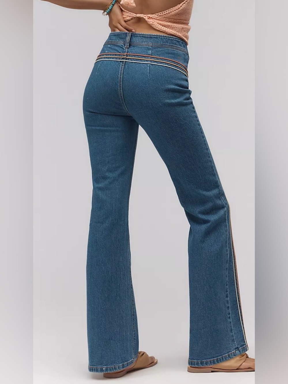 Anthropologie Pilcro Rainbow HR Bootcut Jeans